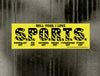 SPORTS Art Bumper Sticker