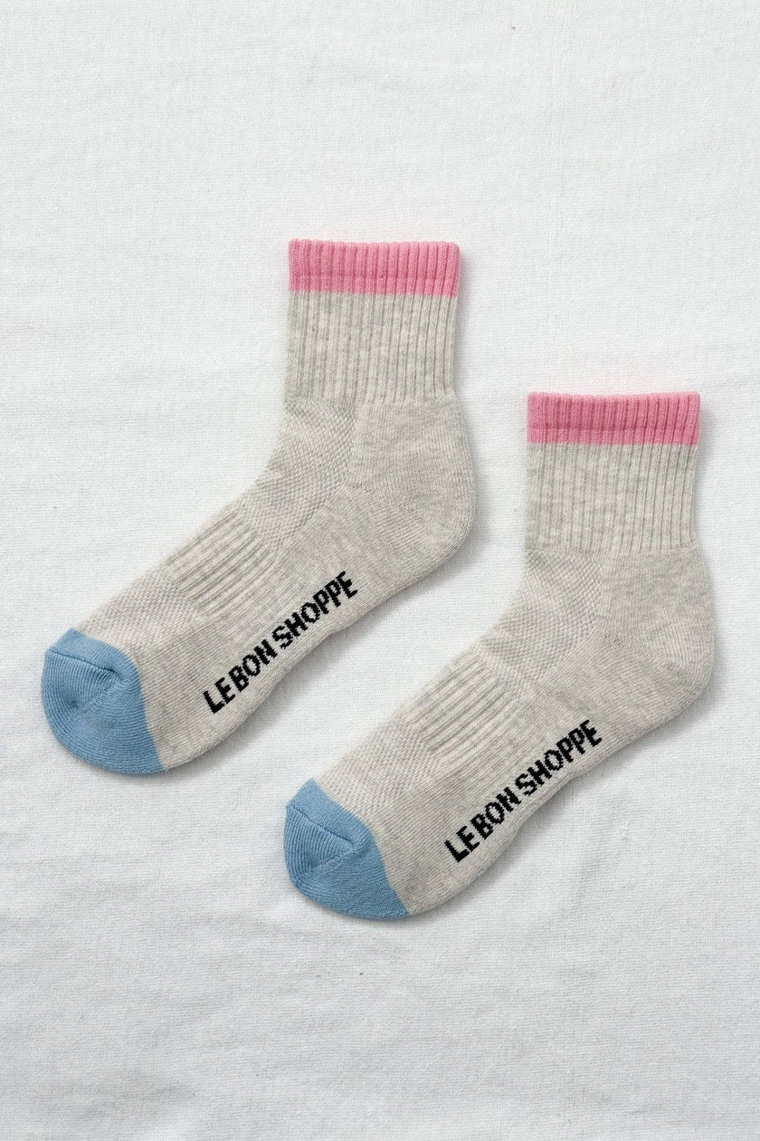 Color Block Girlfriend Socks : Black Coffee