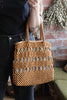 wooden beaded bag