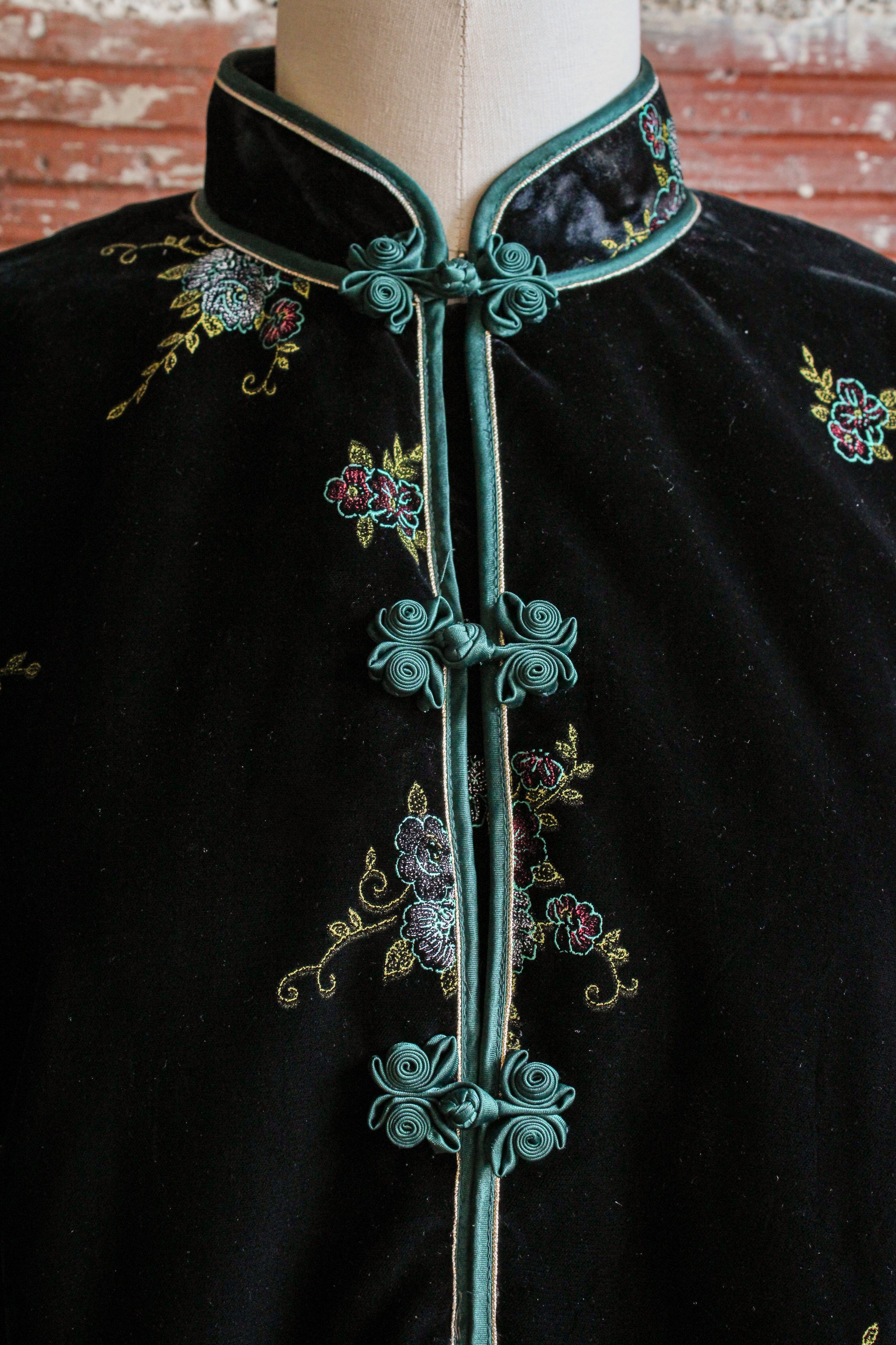 velvet vintage lined brocade jacket