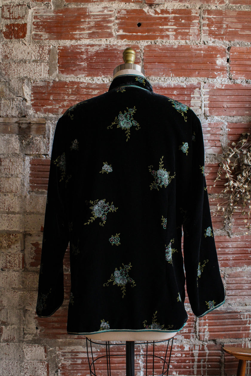 velvet vintage lined brocade jacket