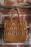 wooden beaded bag