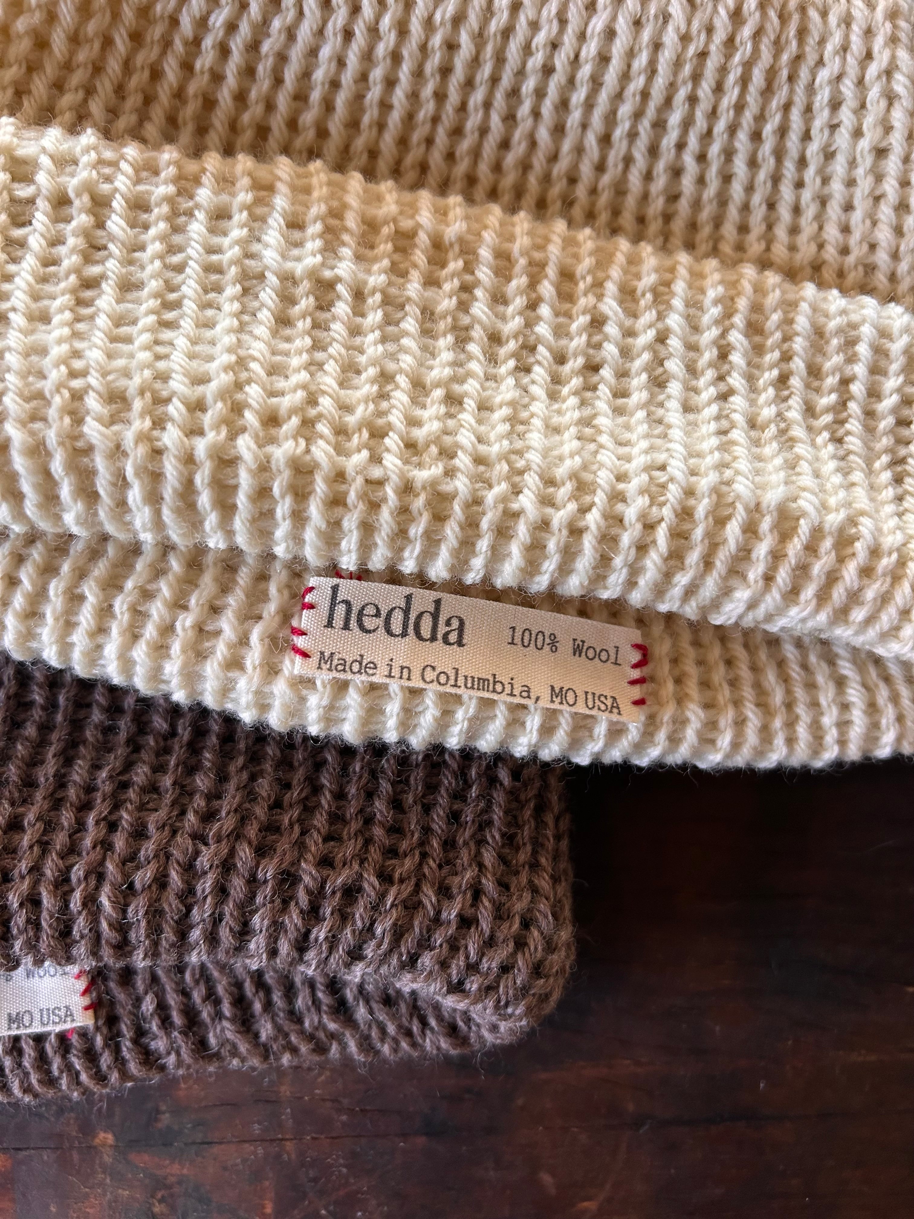 100% Wool Hats Made by Hedda