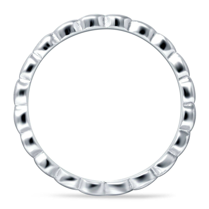 Beaded Band Vintage Style Wholesale: Sterling Silver / 6