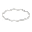 Zig Zag Thin Sterling Silver Band Ring: 5