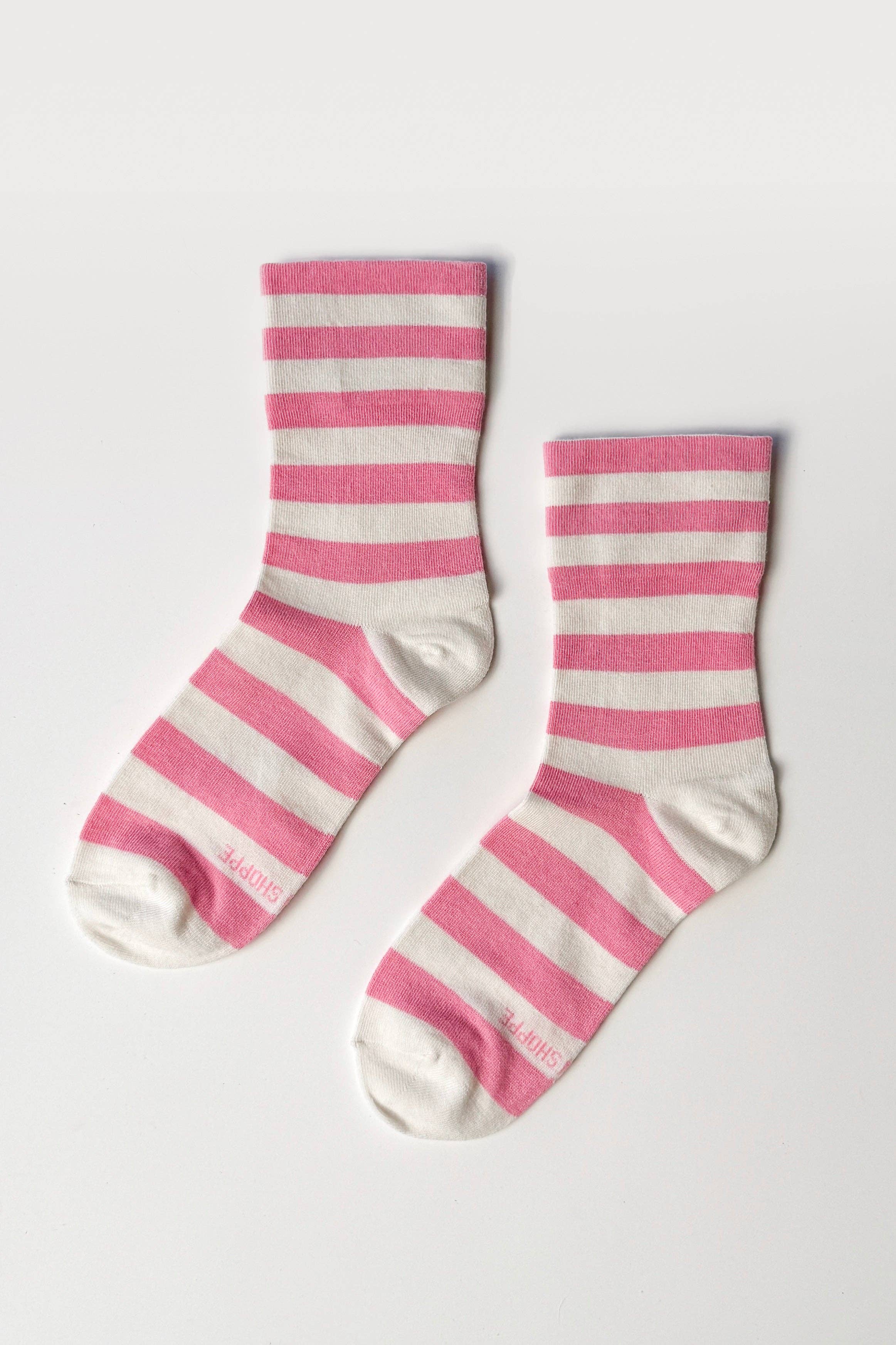 Wide Wally Socks (wholesale): WIDE/ BROWN STRIPE