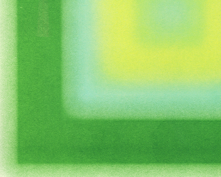 Green Aura Risograph Poster