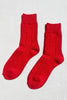 Cashmere Pointelle Socks (wholesale): Red