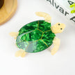 Green Turtle Claw Clip,Animal Hair Clip: Large