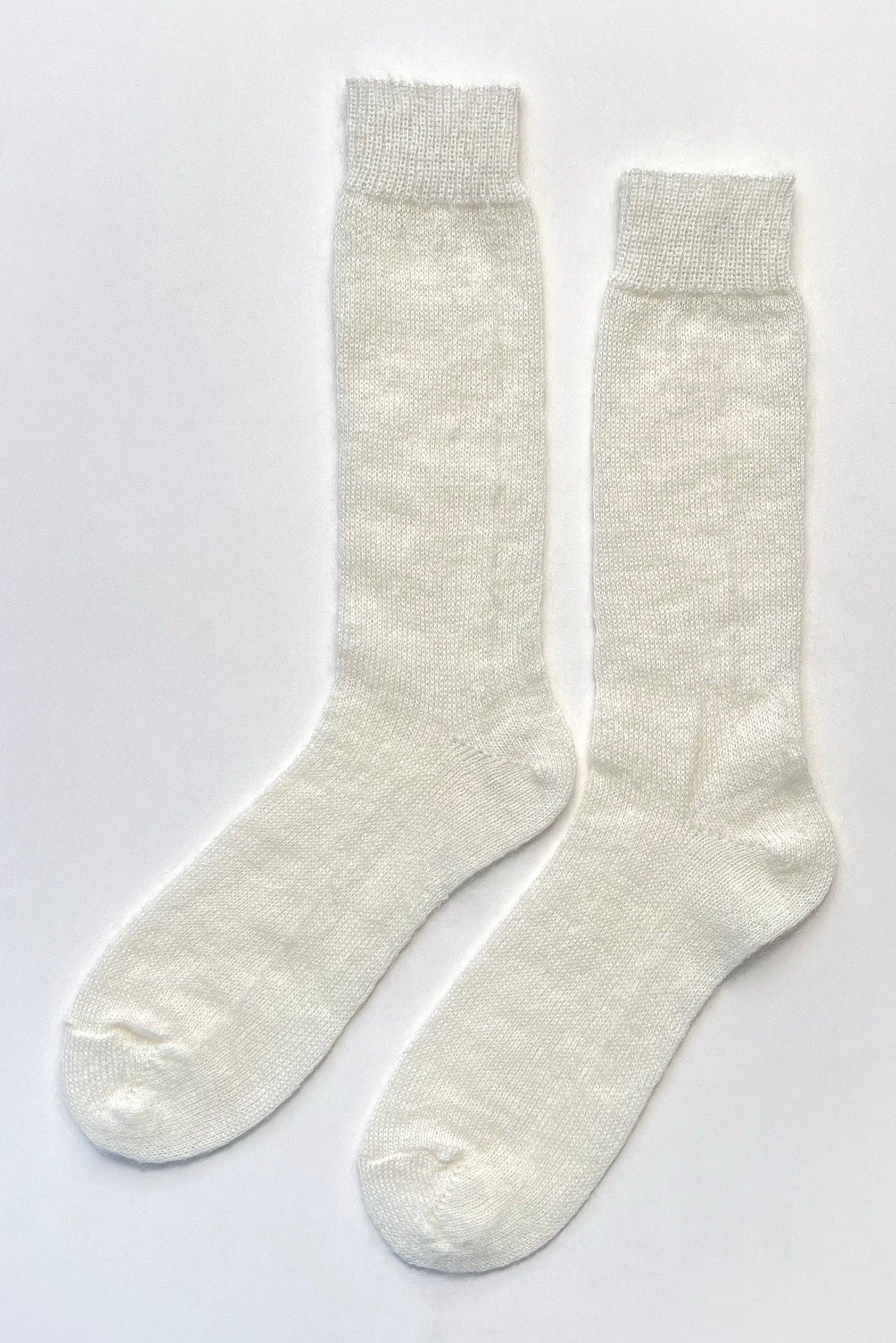 Mohair Veil Socks (wholesale): Mountain Olive