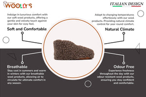 Sherpa Woollen Shoes- Brown: 40/41