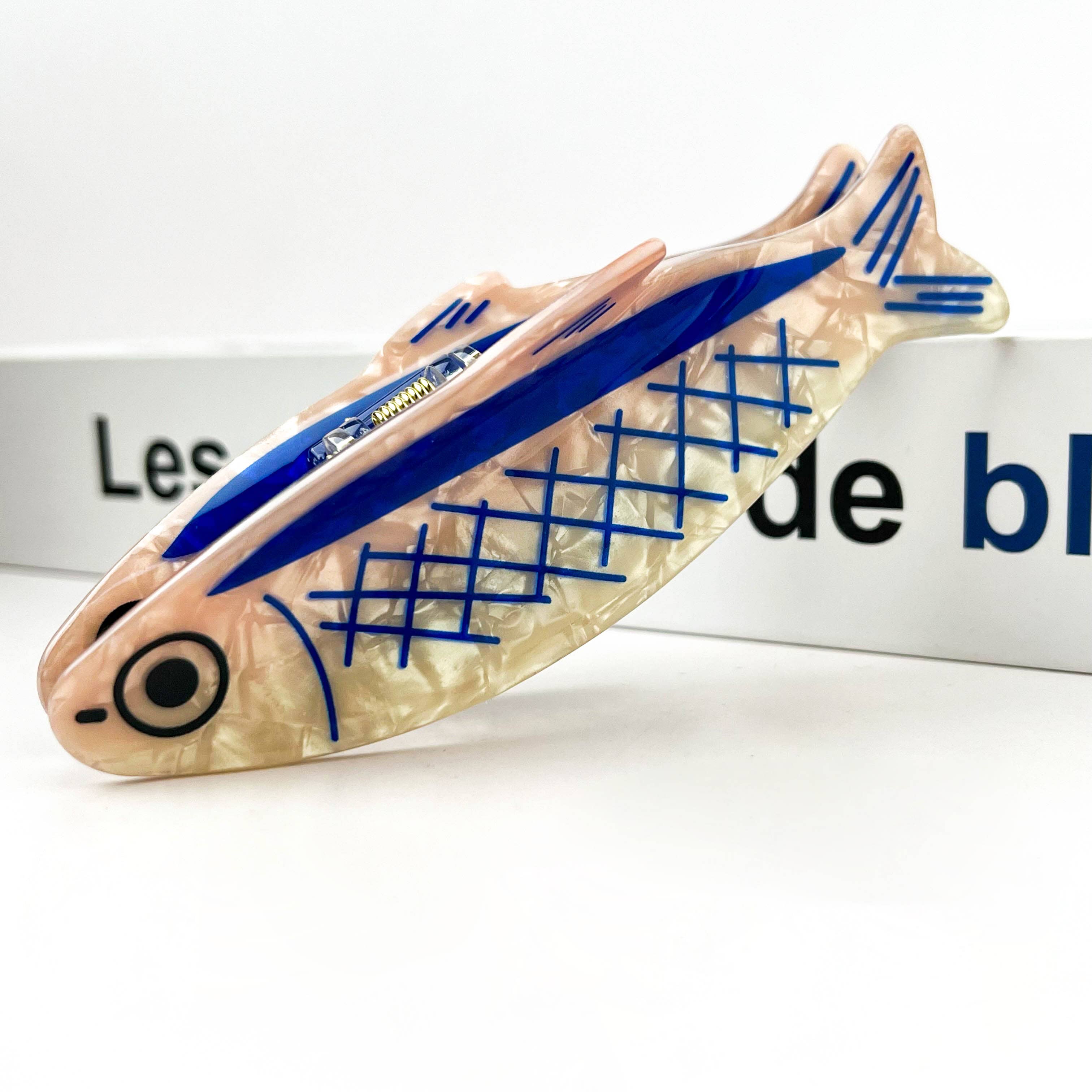 Sardine-Shaped Hair Claw Clip, Ocean Style Hair Clip: Sardine