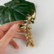 Stylish Metal Fishbone Shaped Minimalistic Grip Clip  3.9