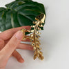 Stylish Metal Fishbone Shaped Minimalistic Grip Clip  3.9