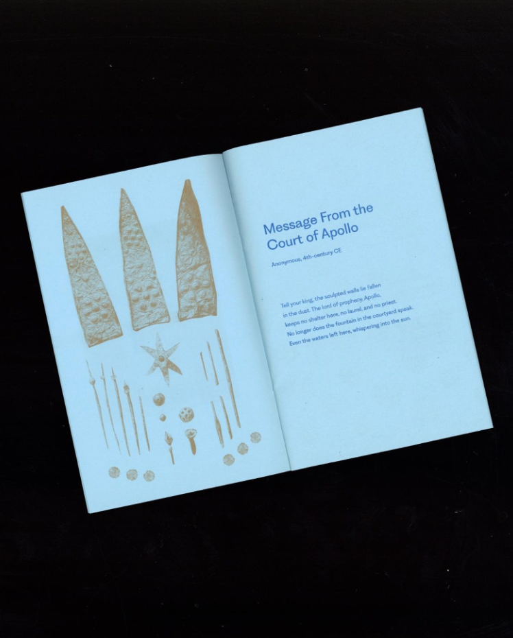 Fragment - Greek Photography and Poetry Risograph Zine