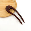U-Shaped Wooden Hairpin: A-4.5''