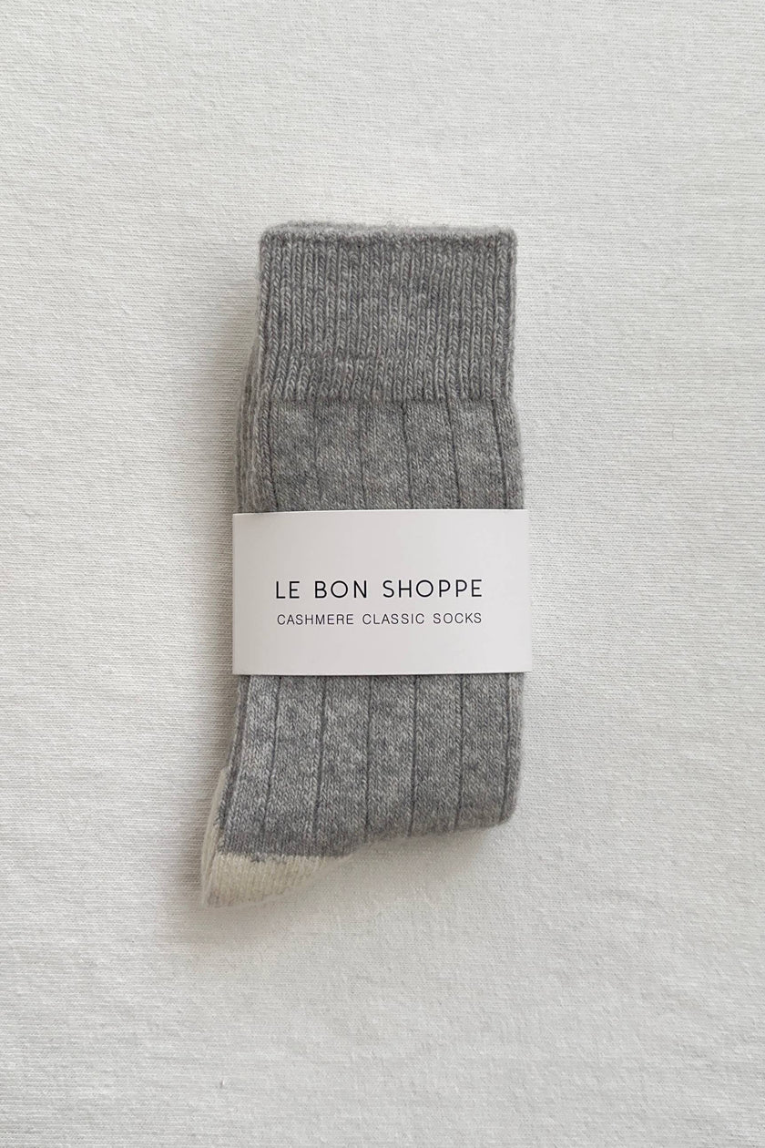 Classic Cashmere Socks: Bluebell