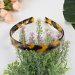 Acetate French Minimalist Headband: Light amber