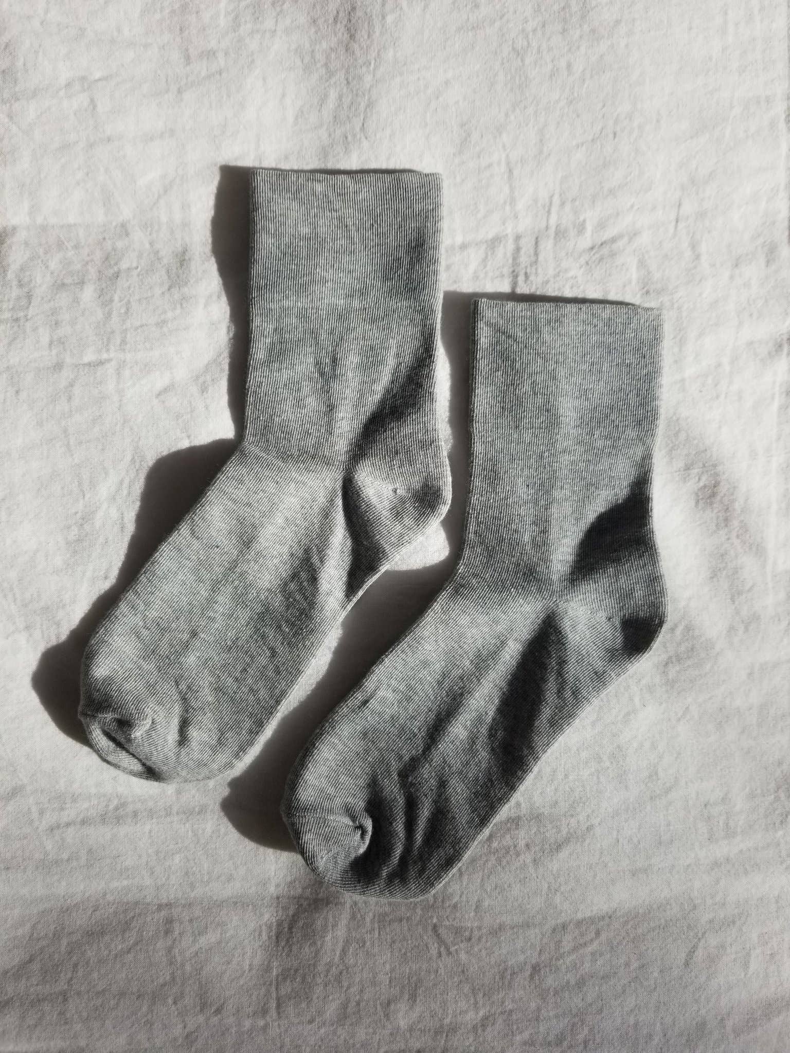 Sneaker Socks: Heart - Black / Cream