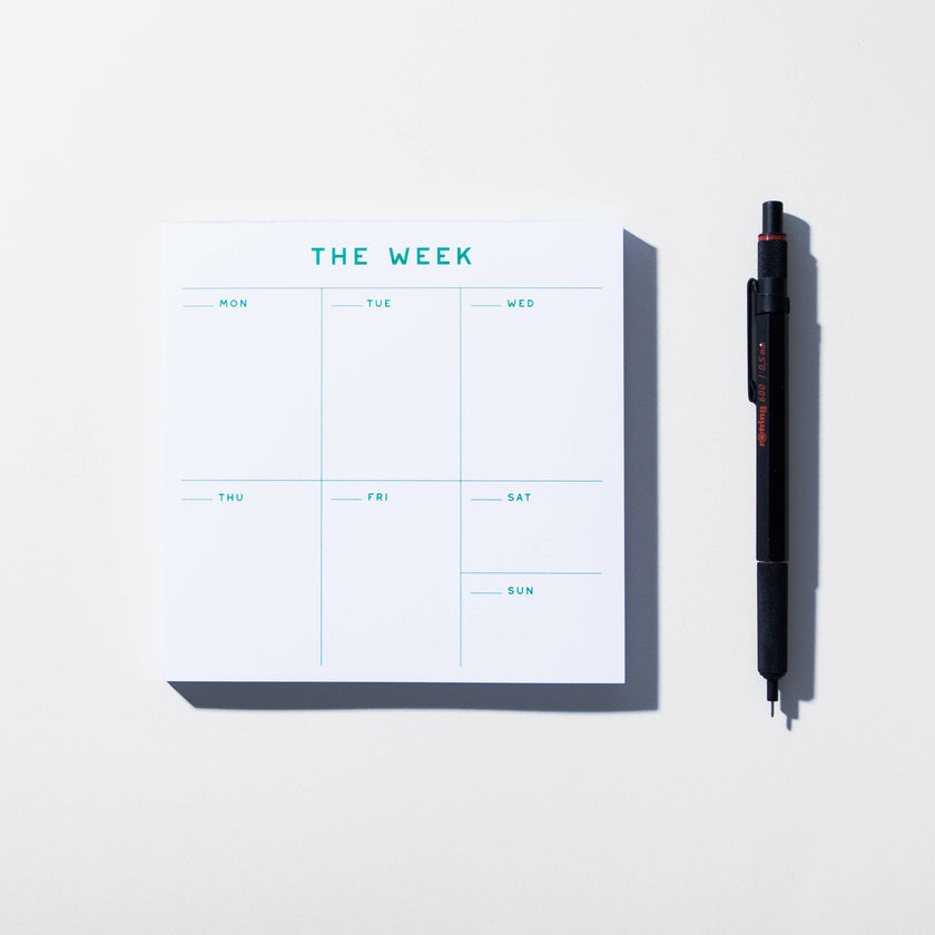 Small Weekly Desk Planner Notepad