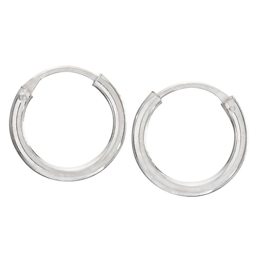 Charleston Hoop Earrings (3 Pair Set): Sterling Silver