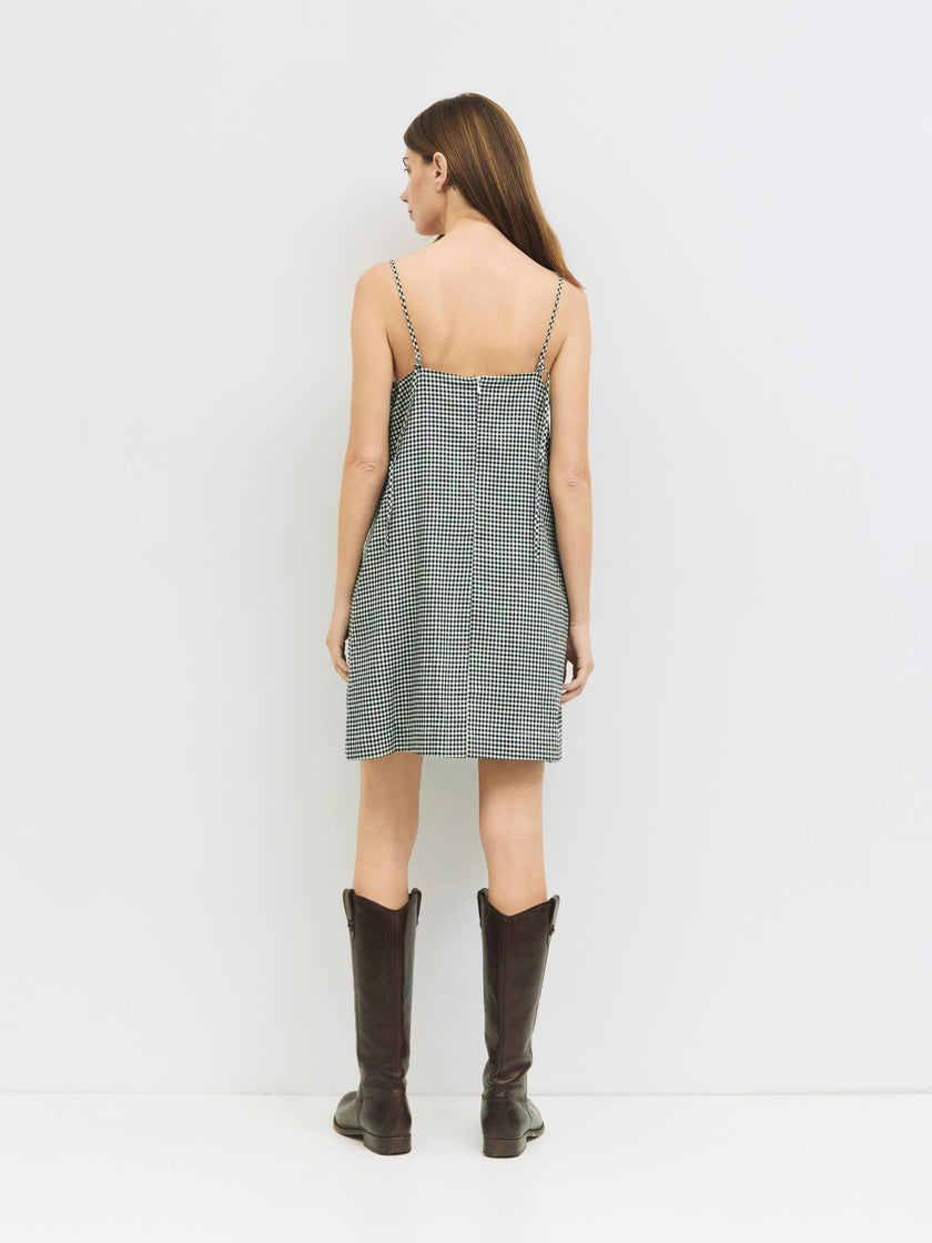 The Everett Gingham Mini Dress