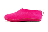 Indoor Shoes With Leather Sole - Fuchsia: 40