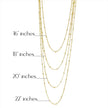 18k Gold Filled 1mm Satellite Chain Available in 16