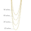 18k Gold Filled 1mm Satellite Chain Available in 16