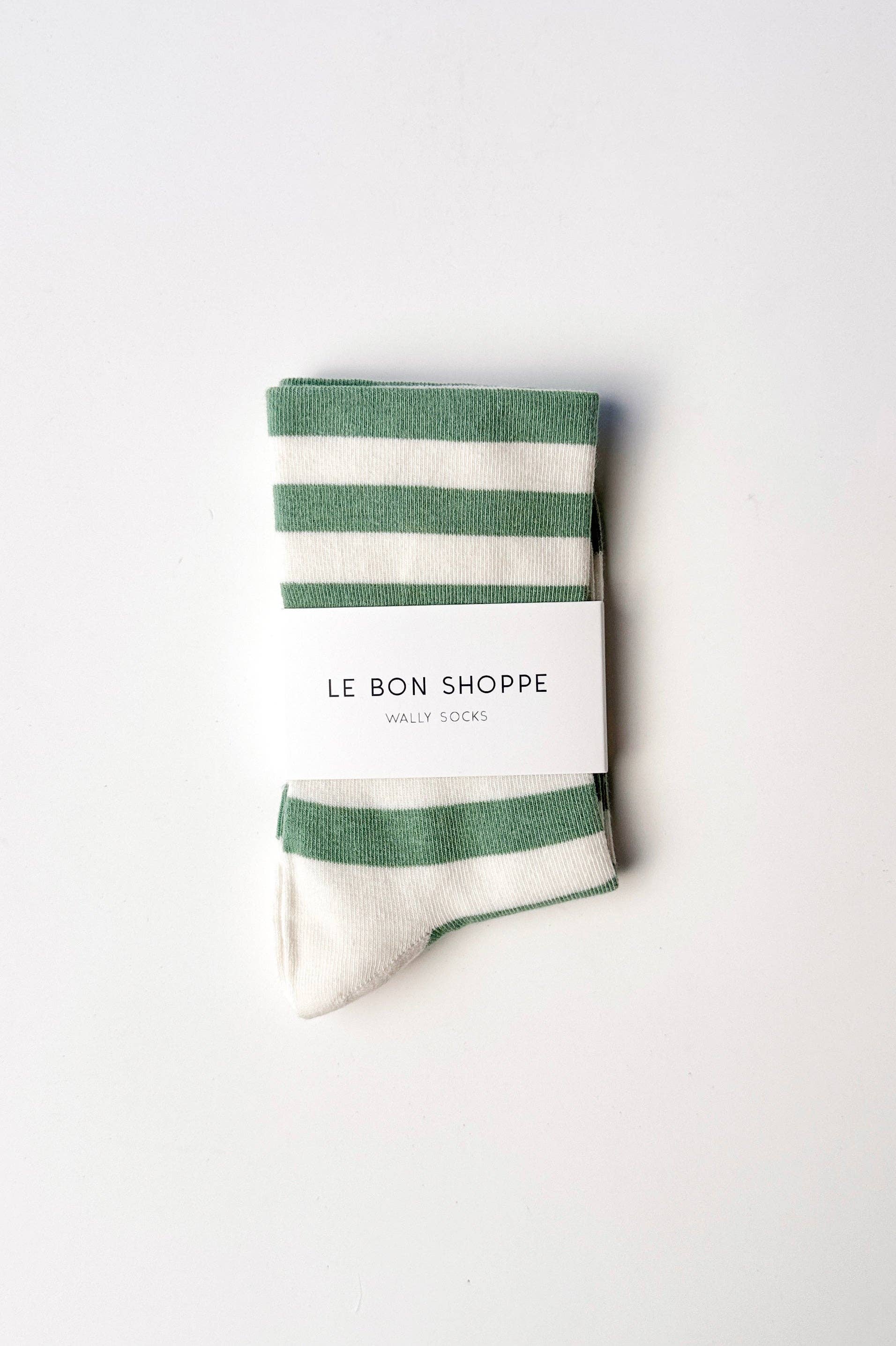 Wide Wally Socks (wholesale): WIDE / MATCHA STRIPE