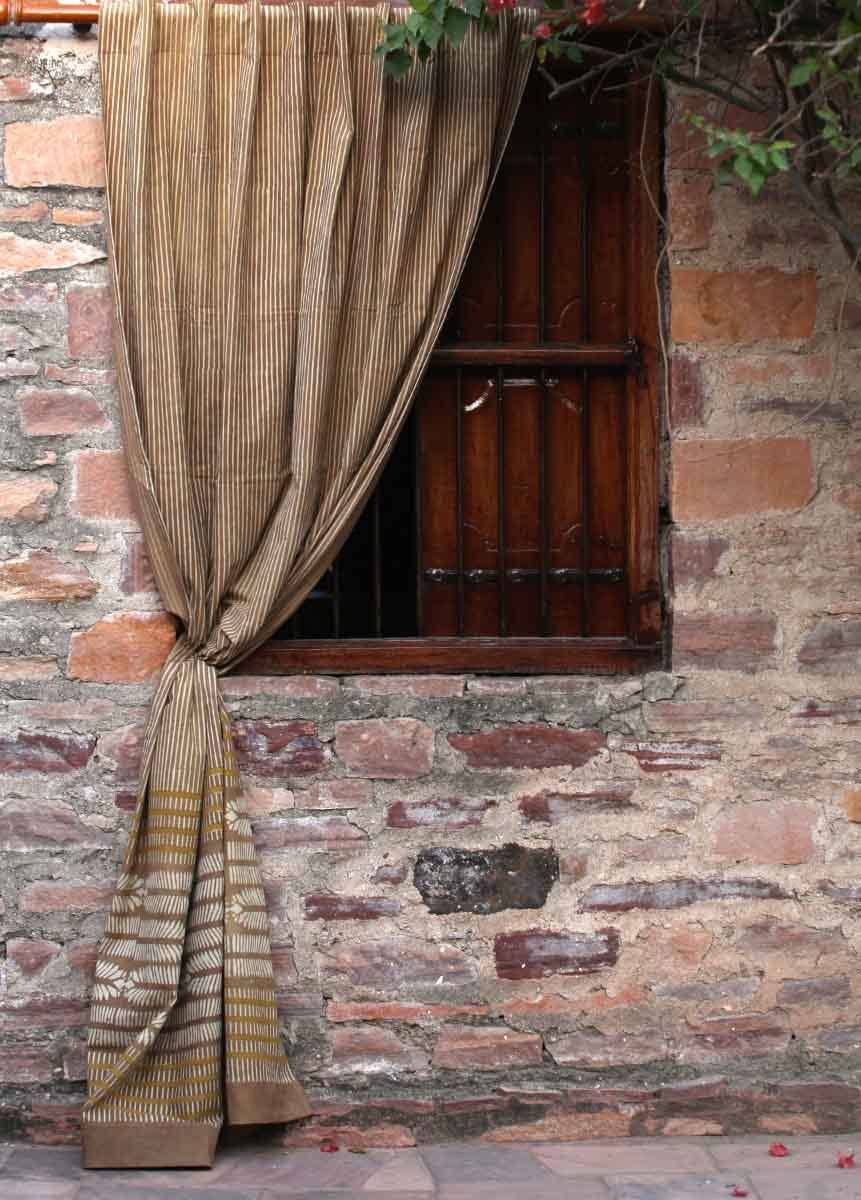 Artisan Block Printed Cotton Curtains | Eco-Friendly | RA: 56