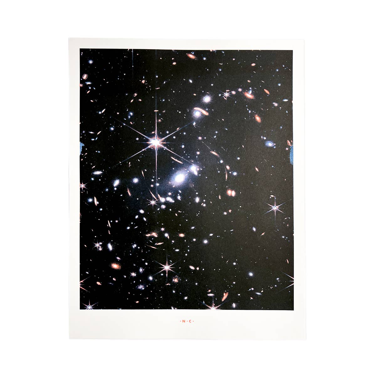 Webb Telescope's Deep Field - Risograph Print