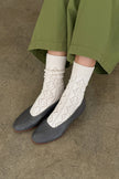 Modal Eyelet Socks (wholesale): Cobalt
