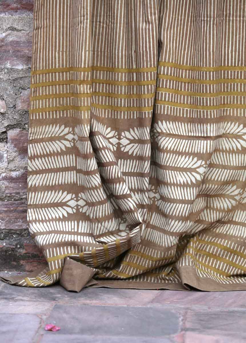 Artisan Block Printed Cotton Curtains | Eco-Friendly | RA: 56