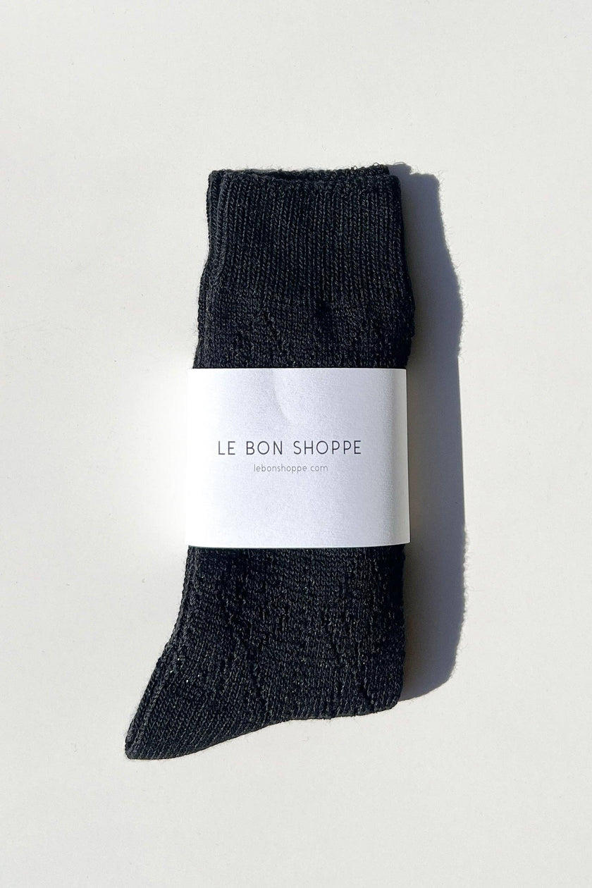 Modal Eyelet Socks (wholesale): Cobalt