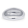 Dome Chunky Ring Thick Band: Sterling Silver / 6