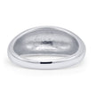 Dome Chunky Ring Thick Band: Sterling Silver / 8