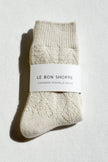 Cashmere Pointelle Socks (wholesale): Red