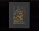 Roman Face - Golden Risograph Print