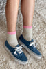 Color Block Girlfriend Socks : Black Coffee