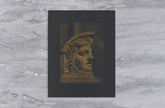 Roman Face - Golden Risograph Print