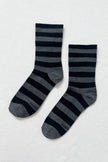 Wide Wally Socks (wholesale): WIDE/ BROWN STRIPE