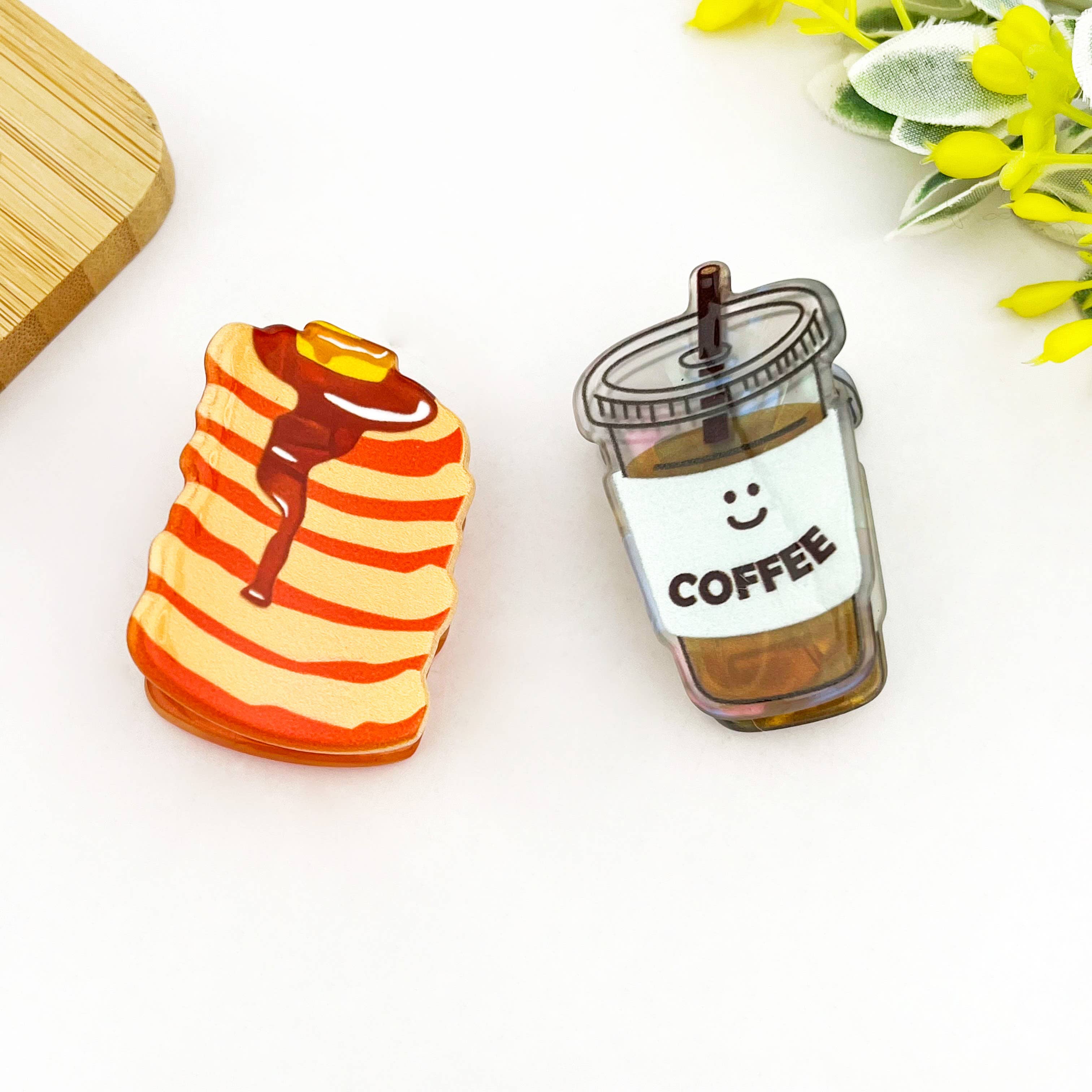Mini Coffee Cup Shaped Hair Claw Clip, Beverage Hair Clip: Coffee
