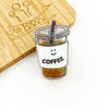 Mini Coffee Cup Shaped Hair Claw Clip, Beverage Hair Clip: Coffee