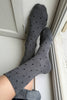 Sneaker Socks: Heart - Black / Cream