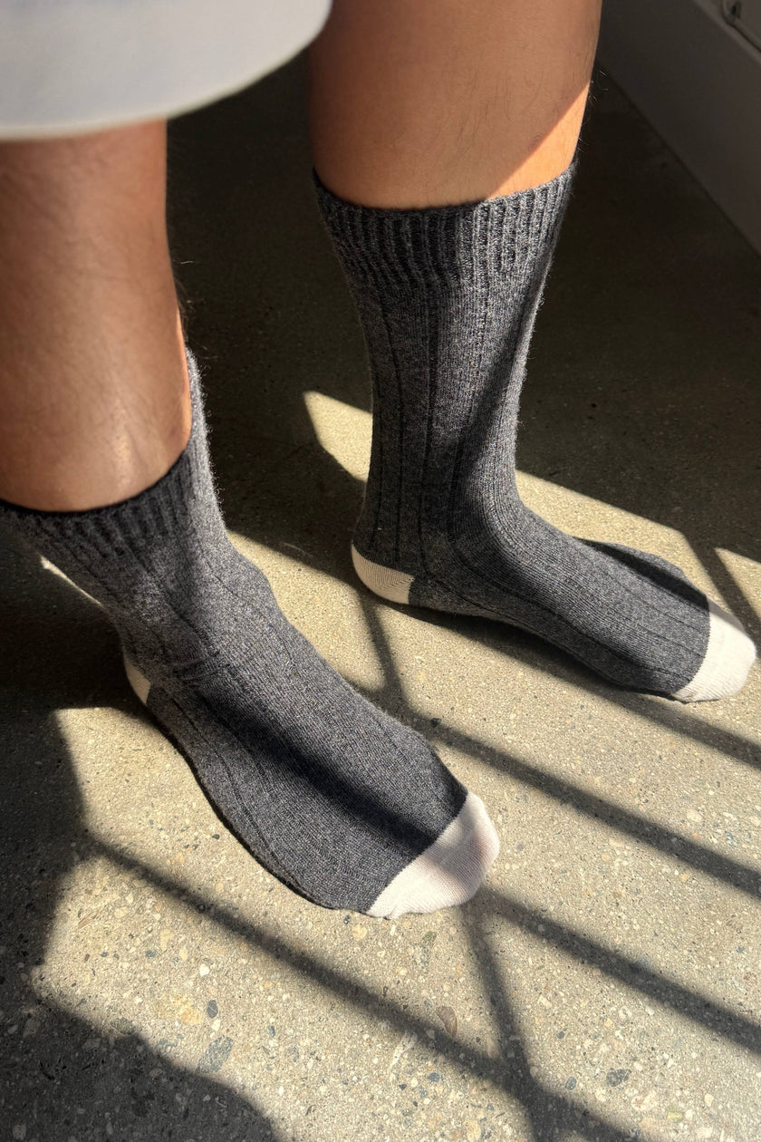 EXTENDED Cashmere Classic Socks (wholesale): Navy