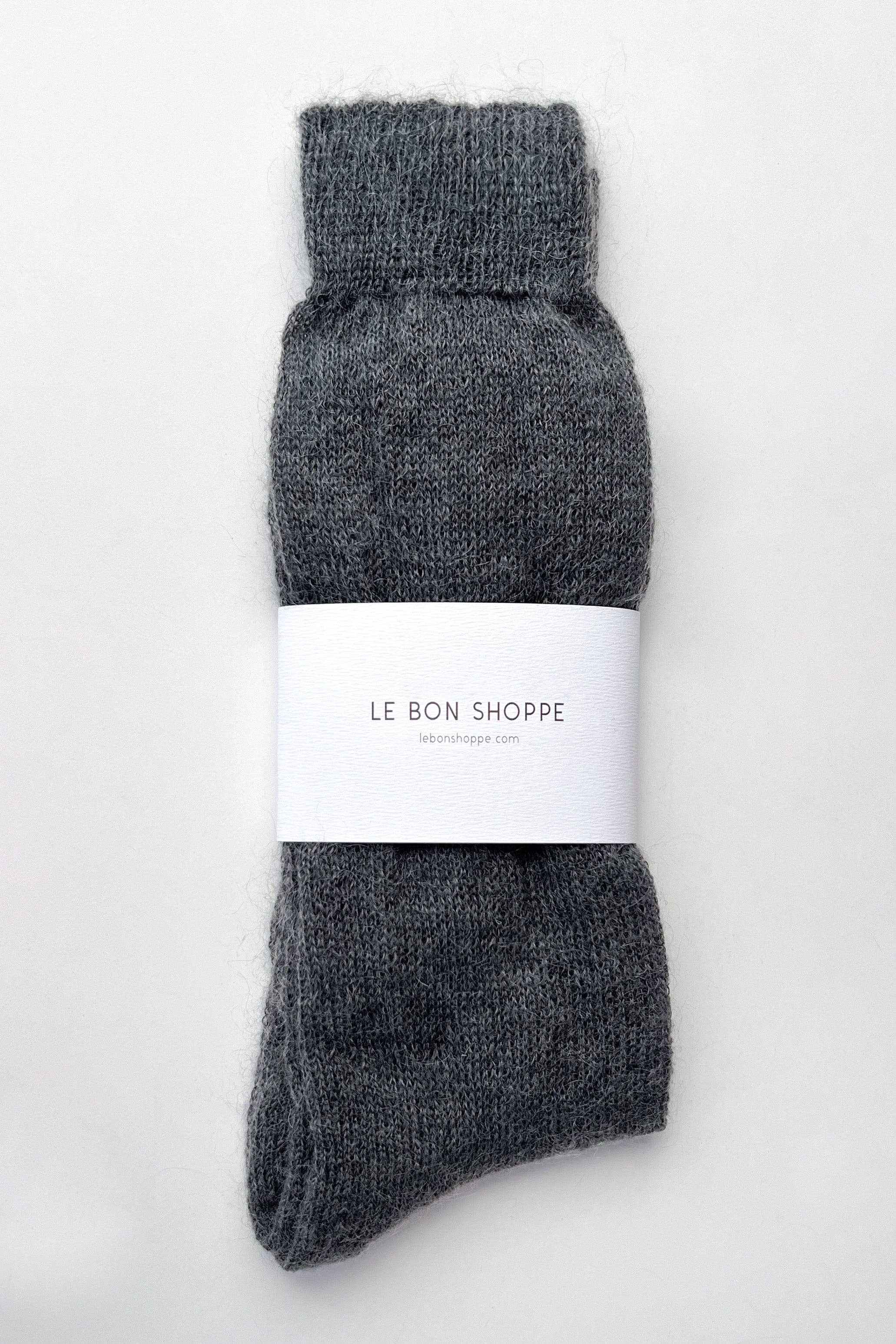 Mohair Veil Socks (wholesale): Mountain Olive