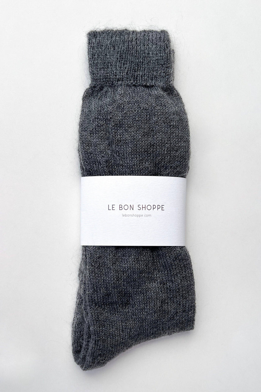 Mohair Veil Socks (wholesale): Mountain Olive