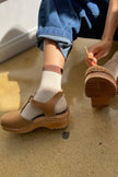 Color Block Girlfriend Socks : Blue Red