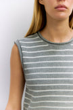 The Paulson Striped Sleeveless Knit Top